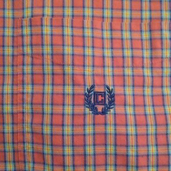 CHAPS EASY CARE BUTTON SOFT, COTTON BLEND, PLAID SHIRT - Picture 8 of 8